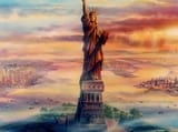 statue of liberty bronze