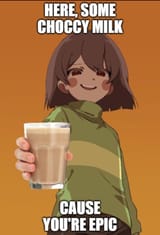 Chara thinks you&#039;re epic