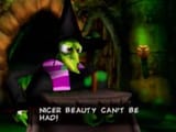 Gruntilda the villain is furious that Tooty is prettier than her