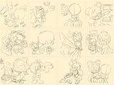 summer icons sketch wips