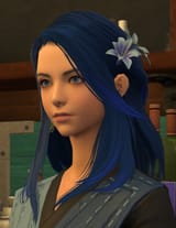 lyse face blue hair