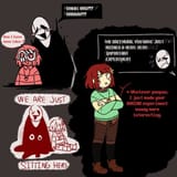 Chara and Gaster in the Void