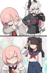 __mash_kyrielight_fujimaru_ritsuka_and_lilith_fate_and_1_more_drawn_by_azu_kirara310__5949bb1754fe735d557deb61b6dd8bfb