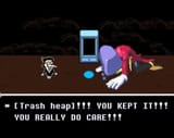 local dumpster man calling someone else trash heap