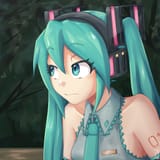 hatsune miku expecetant look