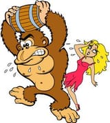 DK_Donkey_Kong_Holding_Barrel_and_Pauline_Artwork