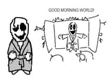 gaster bathrobe