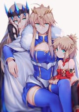 __artoria_pendragon_artoria_pendragon_mordred_mordred_and_morgan_le_fay_fate_grand_order_and_etc_drawn_by_yorukun__sample-7f560f773da6f0a3a64a1e10c2798e15