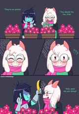 always gets mixed up with flowers