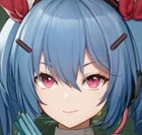 Colphne smirking