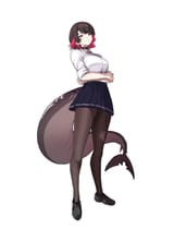 gelbooru.com 11659264 1girl a_type823 absurdres black_choker black_pantyhose choker colored_inner_hair
