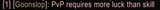 pvp is luck