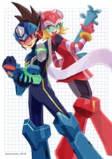 __sonia_strumm_geo_stelar_star_force_mega_man_and_harp_note_mega_man_and_2_more_drawn_by_magainu__0ddb5e42e4db508a0d52e693f0177225