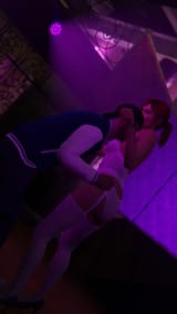 white lingerie dance 7 flat bum