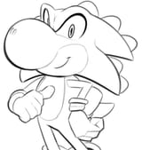 69789 - 1boy artist_wamudraws fusion gloves redraw sketch sonic_(series) sonic_the_hedgehog super_mario yoshi