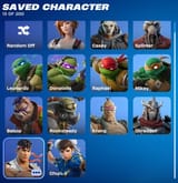 saved characters