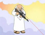 God spots an SMG user on d10
