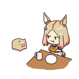 ntr eating a loaf in front of narita top loaf