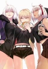 __artoria_pendragon_jeanne_d_arc_alter_okita_souji_saber_alter_and_okita_souji_alter_fate_and_1_more_drawn_by_ohland__251270d083c1795542d2d563800f1c6a
