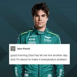 lance stroll good morning