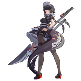 gelbooru.com 12063646 1girl bad_source belt black_dress black_hair black_pantyhose black_shoes