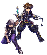 Illustrated_KH_II_Sora_&amp;_Riku_EX_(Artwork)_KHUX