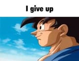i give up