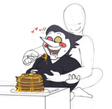 12861 - anon big_shot eating fat fatty groping pancakes spamton