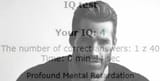 profound mental retardation