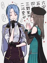 __ooshima_ichiko_and_hanamura_shiki_heaven_burns_red_drawn_by_kulfiq__aafecaa81b9cb053f04fdb9b35214f97