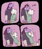 Ralsei tries to kiss susie