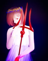 pale Chara with asgore&#039;s trident