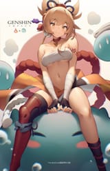 __yoimiya_and_slime_genshin_impact_drawn_by_bilibili_xiaolu__sample-7de61876f1a01cd2707ffd769c9bcb6a