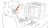 Chara looking at dnd spreadsheet