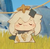 paimon kite pleased