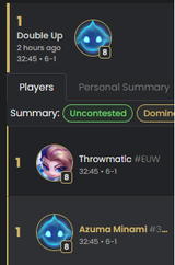 double up first win!