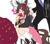 ojou eating flower