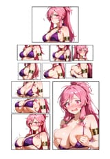 Lute testing her breast expansion magic on un unsespecting victim