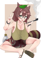 __futatsuiwa_mamizou_touhou_drawn_by_shinonome_zakuro__d97af700b536cc74b2f9293c8a3d4b0d