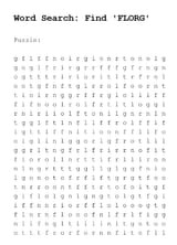 Florg wordsearch