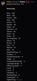 21 voicelines
