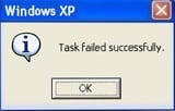 task failed successfully