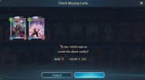 missing cards