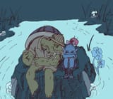 undyne and grandpa gerson