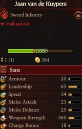 weak (for a human)