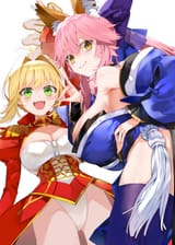 __tamamo_nero_claudius_and_tamamo_no_mae_fate_and_1_more_drawn_by_kou_mashiro__7ae71d6029929e700fcecd132dd625c0