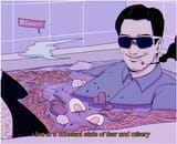 pink guy life is pain