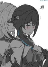 jingliu, ruan_mei (honkai__star_rail honkai) drawn by medal_(baowaannnn) - 6dbe271e22babf9d262e227fadefbb0c