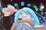 miku bites lip