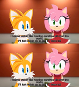 Amy Wants To Watch Sonic Run Free